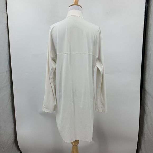 Aday Shirt Women L Large SLIM Fit Mandarin Collar Something Borrowed Snap Button - Picture 9 of 15